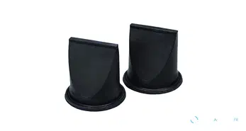 Valve à lèvre 1 1/2" noire (2 pièces)